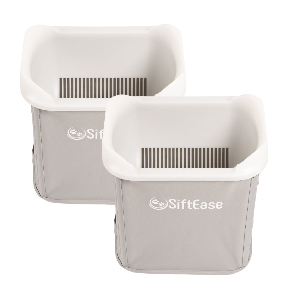 Multi pack of SiftEase litter sifters in light grey, bundle and save when you buy 2