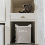 SiftEase litter box sifting is easy to store and perfectly sized to clean large litter boxes