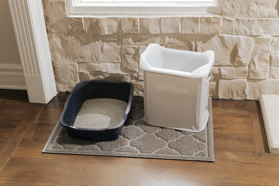 SiftEase is a must-have sifting tool that outperforms sifting litter boxes and instead works with the litter box you already own.