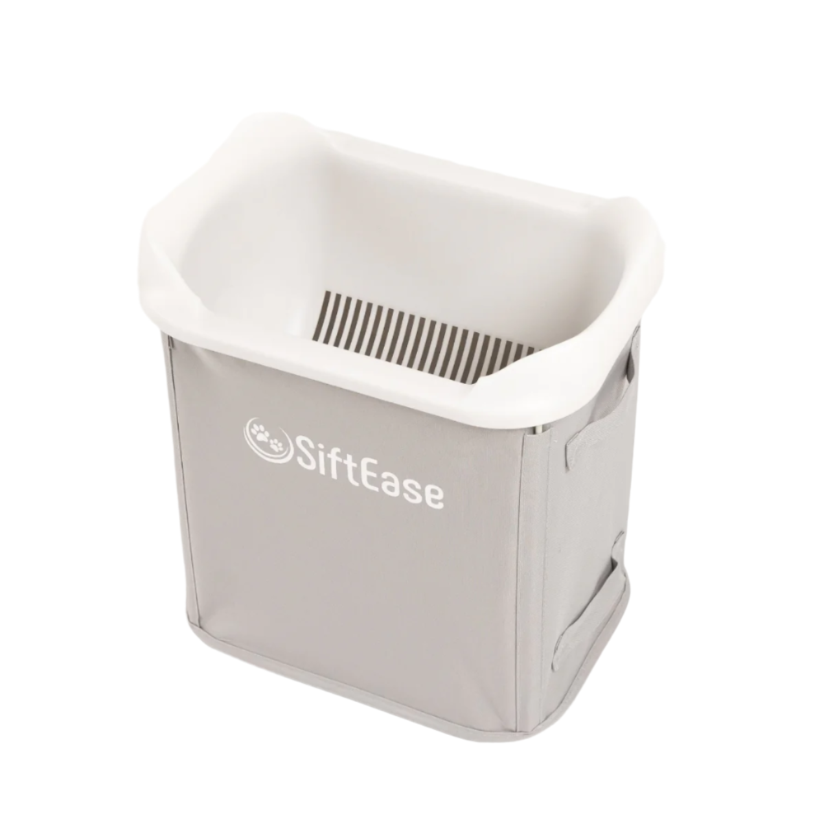 SiftEase cat litter sifter shown on a white background, faster cleaner alternative to sifter litter scoops