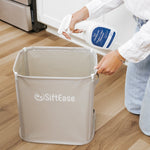 The litter bin has a protective coating to resist water and can be cleaned with a litter box cleaner spray