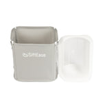 SiftEase litter box strainer and litter bin shown on white background