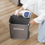 The SiftEase sifting litter bin is easy to clean with an enzyme based litter box cleaner spray.