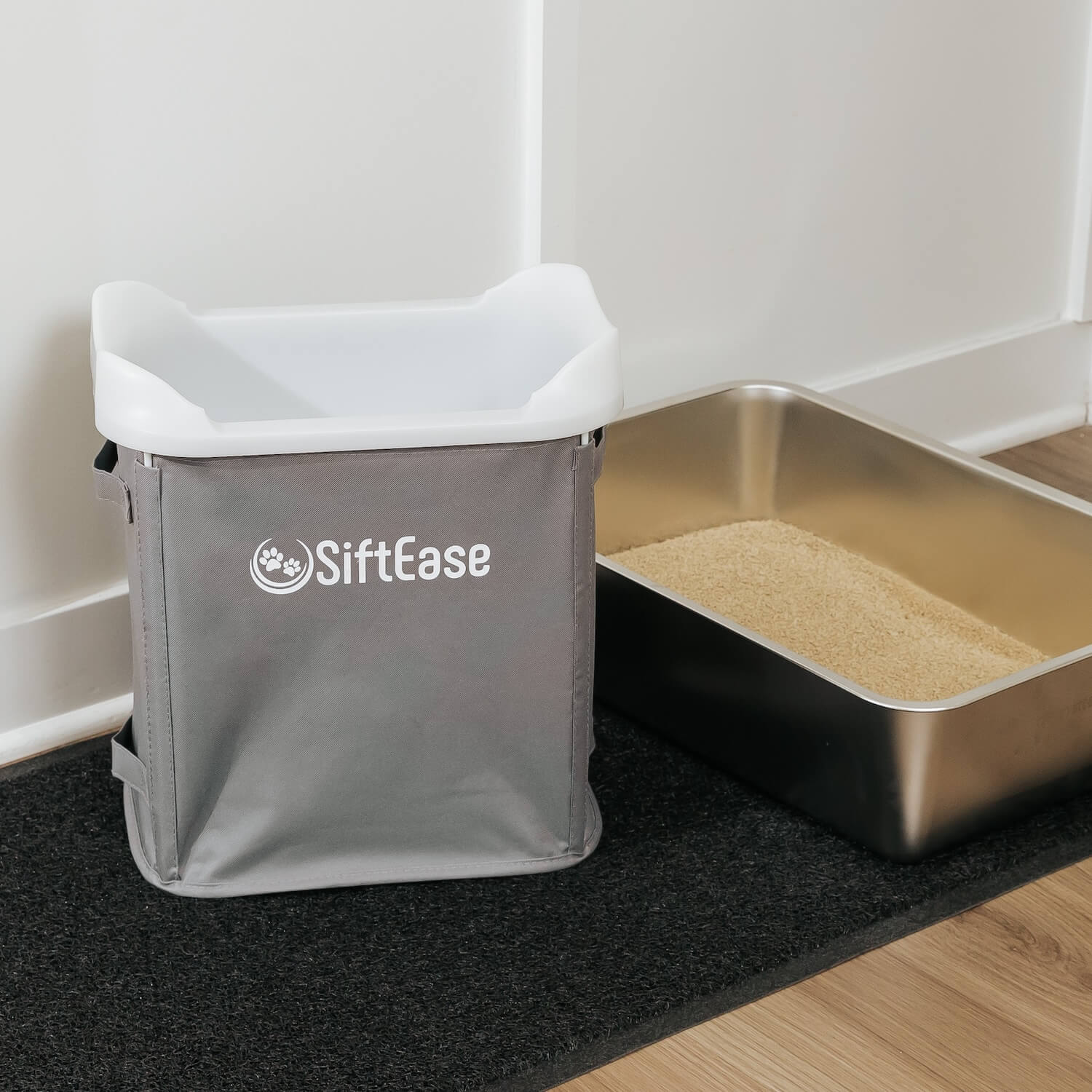 The SiftEase litter sifter is a perfect cleaning accessory for stainless steel litter boxes. Your cat's environment can stay the same while your cleaning routine is upgraded with the ease and speed of sifting.